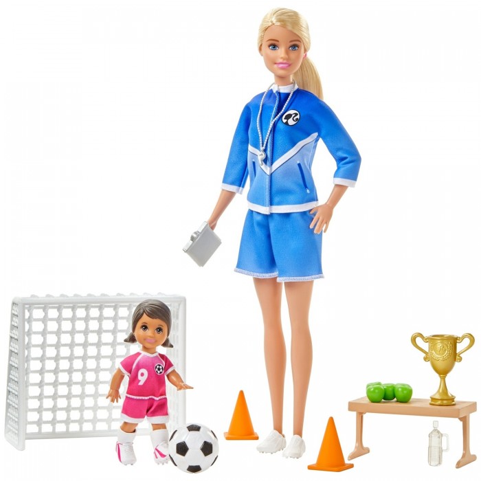 Куклы и одежда для кукол Barbie Игровой набор Футбольный тренер