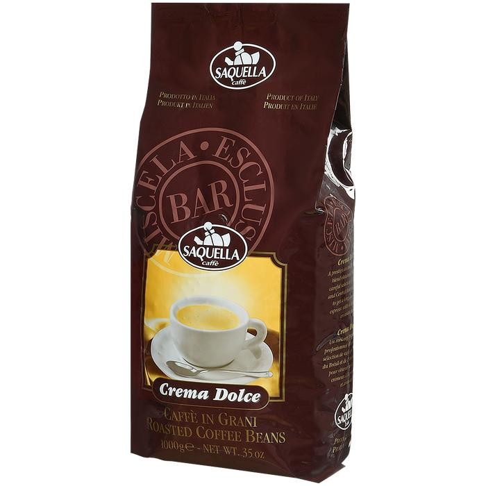 

Saquella Кофе в зернах Crema Dolce 1 кг, Кофе в зернах Crema Dolce 1 кг