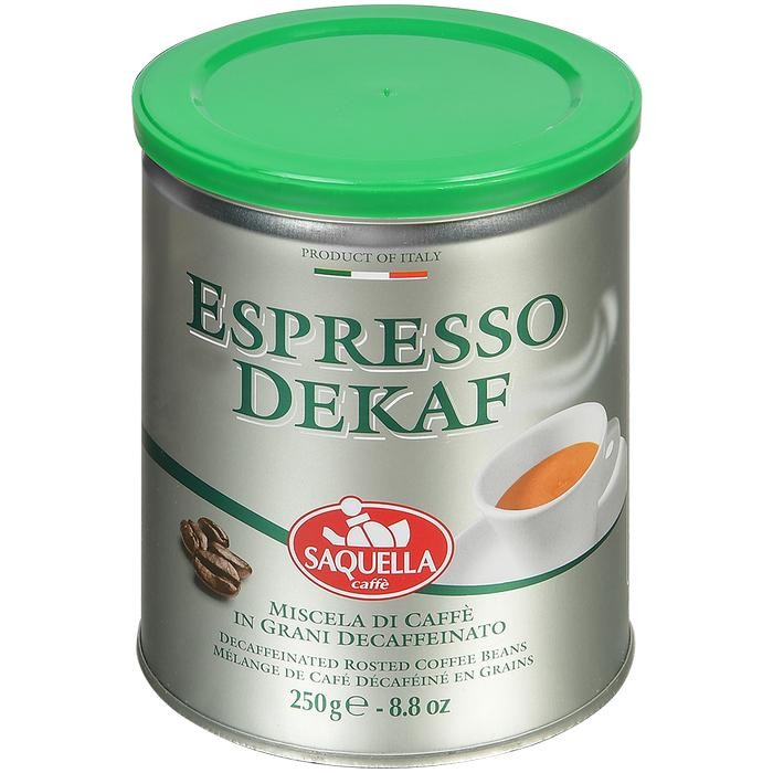 Купить Saquella Кофе в зернах Espresso Dekaf 250 г