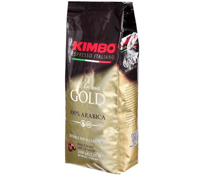 Kimbo Кофе Gold 100% Arabica зерновой 1 кг