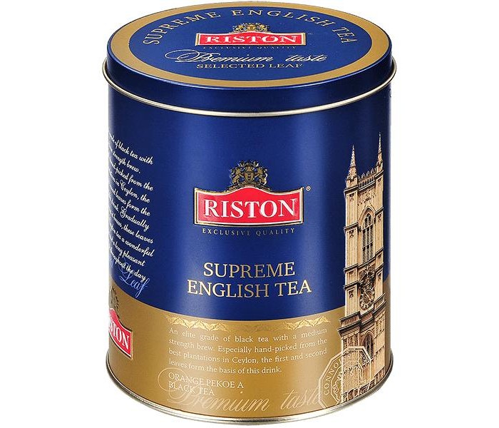 Чай Riston Чай чёрный Supreme English банка 100 г