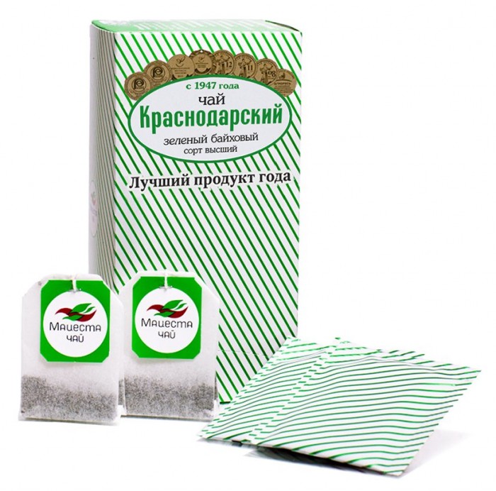 Чай Краснодарский Чай зеленый классический Отборный 25 пак.