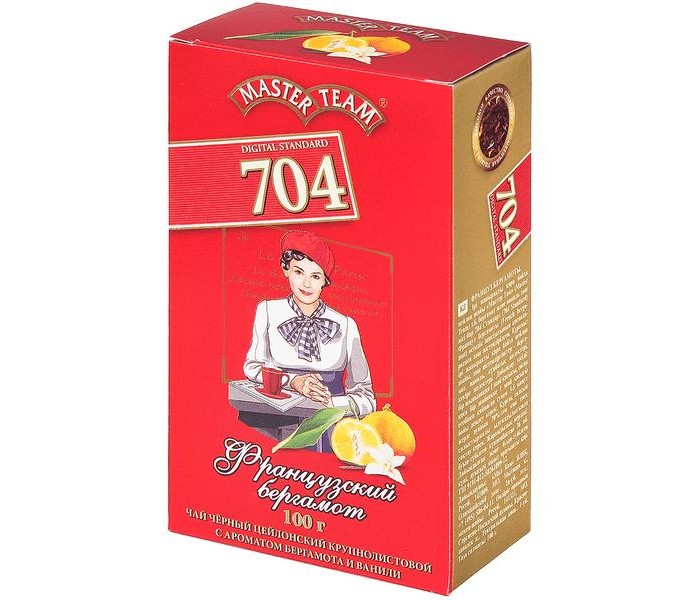 Чай Master Team Чай черный крупнолистовой Стандарт 704 Французский бергамот 100 г