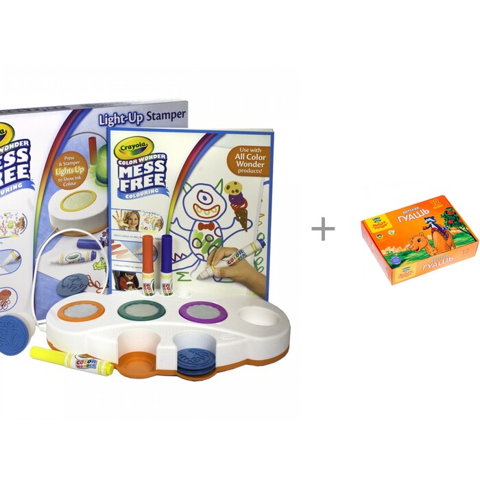 

Crayola Светящиеся печати Color Wonder и гуашь Мульти-пульти Енот в Марокко 12 цветов, Светящиеся печати Color Wonder и гуашь Мульти-пульти Енот в Марокко 12 цветов