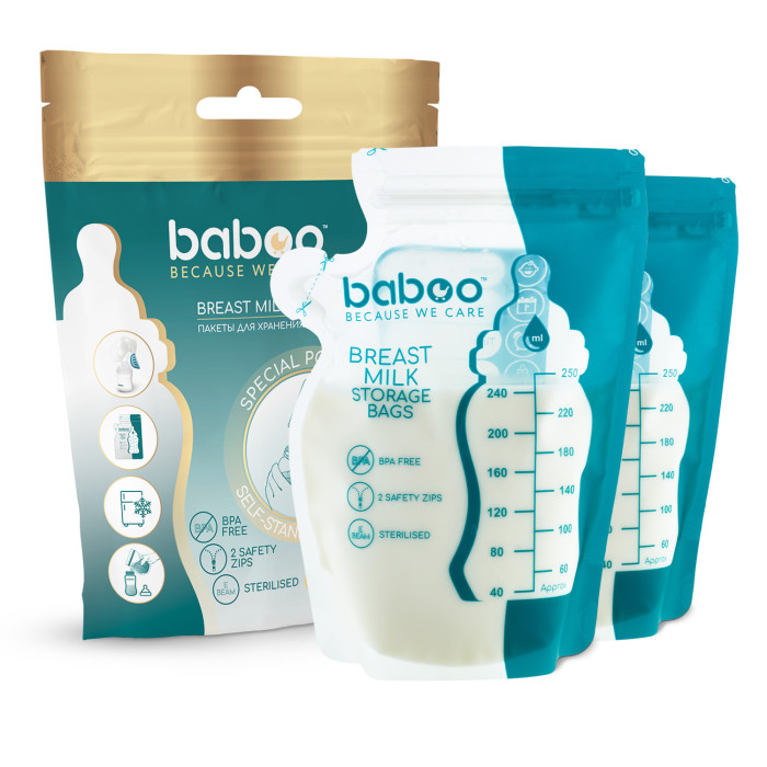 Baboo Пакеты для хранения грудного молока 25 шт.