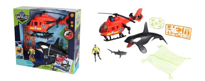 Chap Mei Игровой набор Касатка с вертолетом 549202