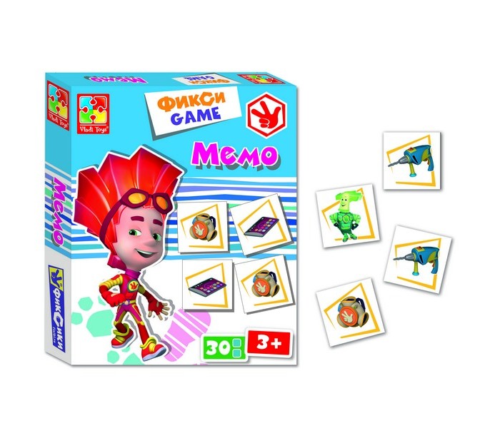 Настольные игры Vladi toys Игра настольная Мемо Фиксики игры для малышей vladi toys игра настольная фикси телевизор