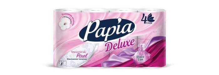 

Papia Туалетная бумага Deluxe Арома Дольче Вита 4 слоя 8 шт., Туалетная бумага Deluxe Арома Дольче Вита 4 слоя 8 шт.