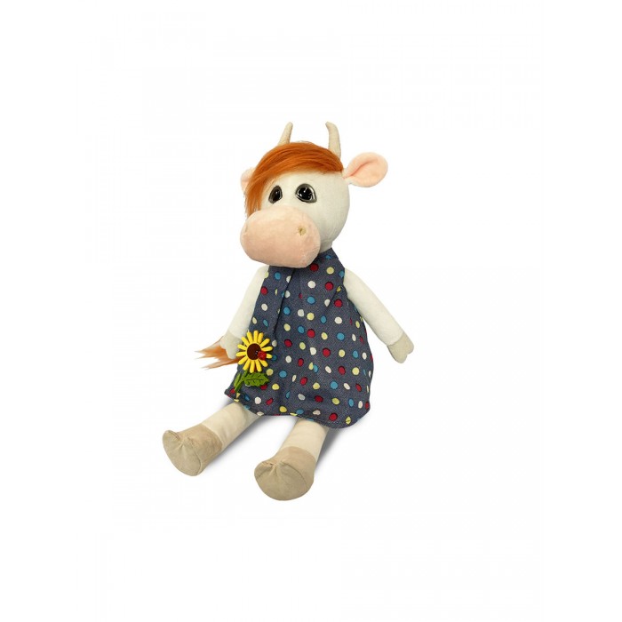 

Мягкая игрушка Maxitoys Коровка Глаша в платье с цветочком 23 см, Коровка Глаша в платье с цветочком 23 см