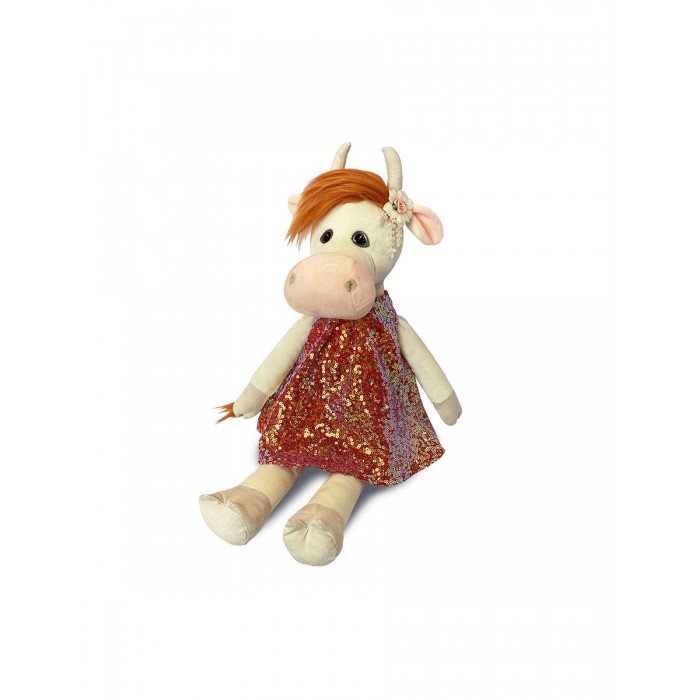 

Мягкая игрушка Maxitoys Коровка Глаша в коралловом платье 23 см, Коровка Глаша в коралловом платье 23 см