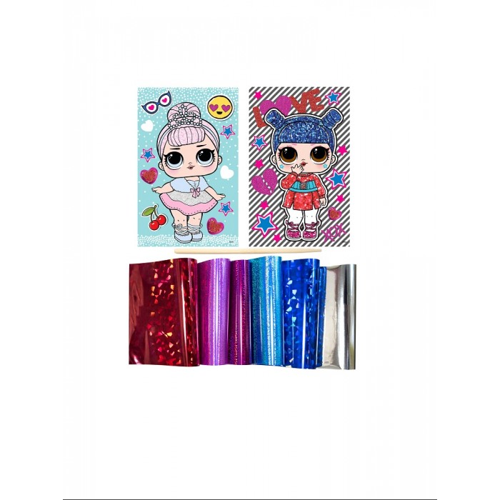 Аппликации для детей L.O.L. Surprise! Аппликация из фольги Kawaii Queen Crystal Queen