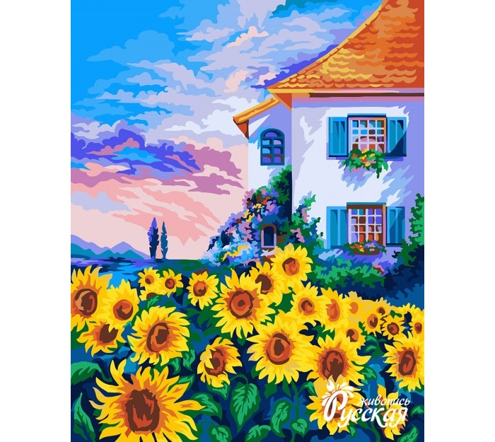 

Русская живопись Рисование по номерам Яркие подсолнухи 40х50 см, Рисование по номерам Яркие подсолнухи 40х50 см