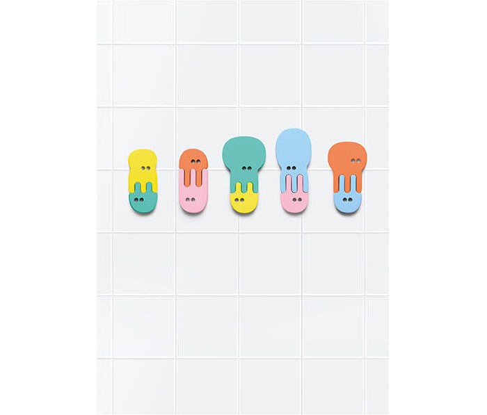 Купить Игрушки для ванны, Quut Мягкий 2D пазл для игры в ванне Медузы (10 элементов)
