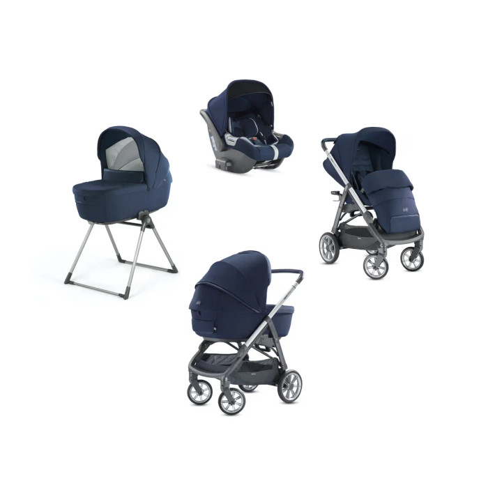 фото Коляска inglesina aptica system quattro 4 в 1 на шасси aptica graphite blue navy