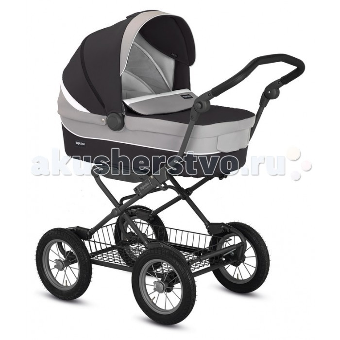 Коляска-люлька Inglesina Sofia на шасси Ergobike SlateSofia на шасси Ergobike Slate Коляска-люлька Inglesina Sofia на шасси Ergobike SlateSofia на шасси Ergobike SlateКоляска Inglesina Sofia на шасси Ergo Bike Slate Мода проходит, стиль остается. Inglesina Sofia. Уже не первое десятилетие Коляска Sofia Inglesina созданная итальянским производителем является лидером в России. Надежная и устойчивая детская коляска Sofia Inglesina с просторной люлькой, в которой малыш будет чувствовать себя уютно вместе с игрушками во время прогулок. В люльке родители могут регулировать как угол наклона спинки, так и систему вентиляции, не тревожа ребенка. Рычаги регулировки расположены удобно для родителей, с внешней стороны люльки. Коляска имеет широкие надувные колеса с амортизацией, поэтому гулять будет легко по любой местности, будь то лесопарковая зона, песчаный пляж, или заснеженные дороги. Коляска имеет удобный ножной тормоз, съемные колеса со спицами. Удобная ручка в козырьке люльке для переноски малыша. Капюшон оснащен москитной сеткой и дополнительным козырьком. Возможно докупить kit auto для крепления люльки в автомобиле. Люльку можно поставить в любом направлении движения. Шасси складывается по типу книжки для удобства хранения и транспортировки. Сумка в цвет коляски, укомплектованная стандартным пеленальным матрасиком. Комплектация: Люлька Шасси Сумка в цвет коляски Антимоскинтая сетка для люльки Дождевик для люльки Насос Люлька Inglesina Sofia: Регулируемое изголовье. Внутренняя обивка выполнена из хлопка. Коляска хорошо проветривается благодаря наличию пассивного кондиционера. Короб пластиковый. Размер люльки: длина 78 х ширина 35 х высота 24 см. Вес: 5,5 кг. Шасси Inglesina Ergo Bike Slate: 4 колеса, с подкачкой, на спицах. Размер в сложенном виде: ширина 43 х высота 83 см Размер в разложенном виде: ширина 57.7 х длина 104 х высота 75-111 см. Вес: 8.7 кг. Коляска комплектуются сумкой под цвет коляски с пеленальным матрасиком. Сумку можно повесить на ручку рамы. Обращаем Ваше внимание, что коляска Sofia на шасси Ergo bike Slate идет в новой комплектации - вместо флисового конверта прилагаются дождевик и москитная сетка.<br>