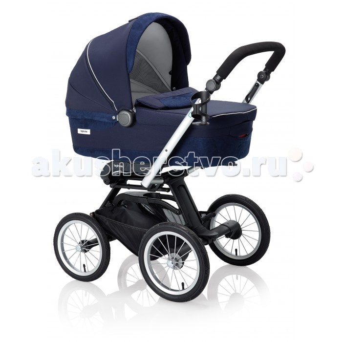 Коляска-люлька Inglesina Sofia на шасси Quad XTSofia на шасси Quad XT Коляска-люлька Inglesina Sofia на шасси Quad XTSofia на шасси Quad XTКоляска Inglesina Sofia на шасси Quad XT. Эта вездеходная создана для комфортных прогулок в черте города и особенно – за городом. Благодаря высокой проходимости она с легкостью едет по грунтовым дорогам, весенней слякоти и заснеженным тротуарам. Легкое, но прочное алюминиевое шасси Quad XT складывается одним движением. Колеса легко снимаются для еще более компактного хранения и перевозки. Шасси имеет большие надувные колеса с алюминиевыми дисками и спицами, устойчивые к минусовым температурам, и хорошую пружинную амортизацию, обеспечивающие плавный, ровный ход коляски даже по неровной поверхности. Независимый ножной тормоз надежно блокирует колеса во время остановки. Система креплений Easy Clips позволяет быстро и просто установить прогулочный блок, люльку или автокресло, причем в обоих направлениях. Люлька: предназначена для детей от рождения до 6-ти месяцев каркас – высококачественный, экологически чистый, безопасный пластик; внутренняя обивка – 100% хлопок; тканевые детали с легкостью снимаются для чистки и стирки при температуре воды в 30 градусов жесткое дно поддерживает позвоночник новорожденного, может регулироваться в нескольких положениях наружным винтом, поднимая малыша до положения сидя; снабжено специальными отверстиями для обеспечения естественной циркуляции воздуха (механизм регулирования притока воздуха расположен на дне корзины) мягкий регулируемый подголовник мягкие боковины от случайных и ненужных ударов и ушибов накидка на ножки - теплая, плотно крепящаяся к люльке, не позволяет ветру и холоду проникать внутрь ручка для переноски - надежная и удобная, встроена в капюшон большой капюшон - бесшумно складывающийся, защитит кроху от солнца и сильного ветра возможна установка «лицом к маме» и «лицом к дороге» использование в качестве коляски для новорожденного на шасси колясок Inglesina; в качестве автолюльки для младенцев. Шасси: сплошная ручка обеспечивает удобное управление коляской одной рукой 4 резиновых надувных колеса на спицах передние и задние колеса различного диаметра ножной тормоз задних колесах с одной педалью шасси нового зонтичного типа, с надежными и в то же время легкими линиями шасси изготовлено из легкого, но прочного алюминия компактно складывается буквально одной рукой, с помощью кнопки, расположенной на ручке, и занимает немного места в сложенном виде возможность установки на шасси прогулочного блока и автокреcла группы 0+ (приобретаются отдельно) Общие размеры: в разложенном виде (шхвхд): 61x82-109x77-98 см в сложенном виде (шхвхд): 61x74x27 см внутренние размеры люльки (шxвхд): 33x22x75 см внешние размеры люльки (шxвхд): 35x24x78 см вес 5.8 кг<br>
