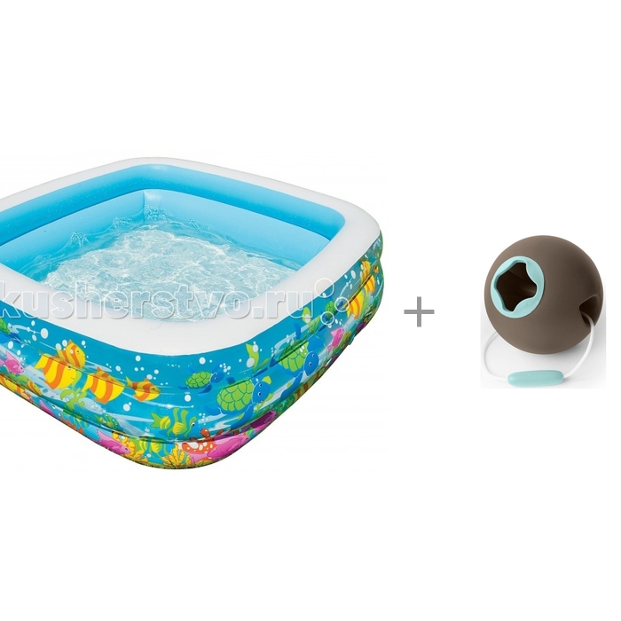 

Intex Бассейн Аквариум квадрат 159х159х50 см с ведёрком для воды Quut Ballo, Бассейн Аквариум квадрат 159х159х50 см с ведёрком для воды Quut Ballo