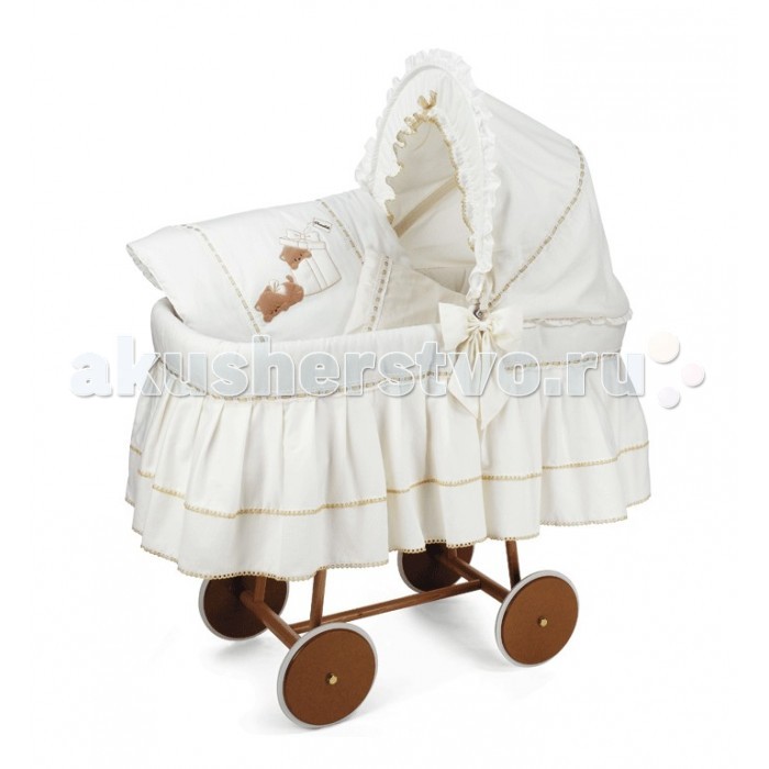 

Колыбель Italbaby Aurora Carrozzina/бамбук на больших колесах