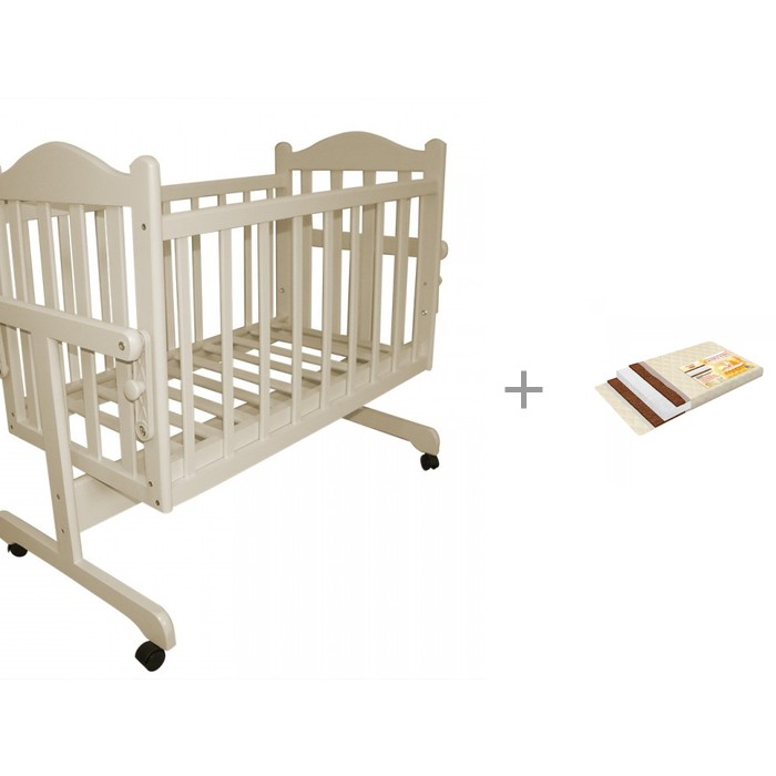 Колыбели Ивашка Мой малыш с матрасом BoomBaby Неженка Плюс 90х45 см