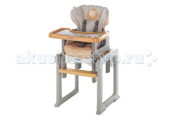 Стульчик для кормления Jane Activa EvoActiva Evo Стульчик для кормления Jane Activa EvoActiva EvoСтульчик для кормления Jane Activa Evo Детский стульчик для кормления Jane Activa Evo обладает замечательной возможностью трансформации. Это и стульчик для кормления и парта для игр, что позволяет пользоваться им достаточно долгий период времени. Нестандартный стульчик-трансформер обладает следующими размерами: глубина 53 см х ширина 57 см х высота 104 см. Рекомендовано детям, которые уже могут сидеть (возраст: от 6 месяцев). Особенности: Пластиковый столик имеет возможность регулировки в 3 положения Рама выполнена из высококачественного пластика Спинка сидения регулируется в 4 положения Сидение имеет пятиточечный ремень безопасности; Подножка регулируется Мягкая обивка легка при чистке Все края округлой формы, и гладкие на ощупь<br>