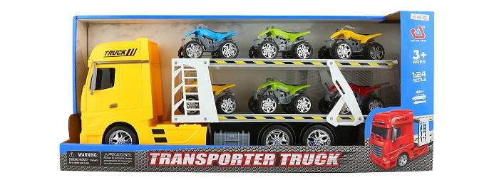 фото Jinjia toys автовоз инерционный с 6-ю квадроциклами