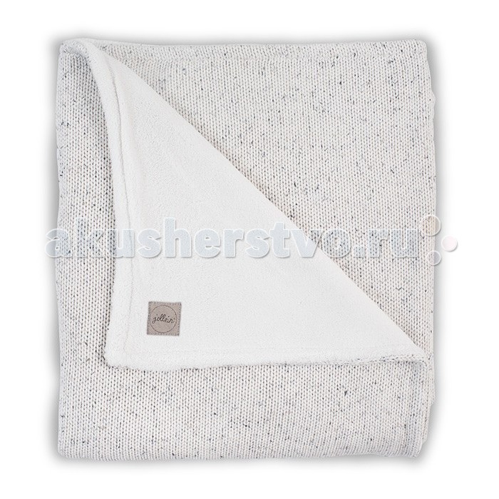Плед Jollein Вязаный с мехом Confetti knit 75x100 см 517-511-651
