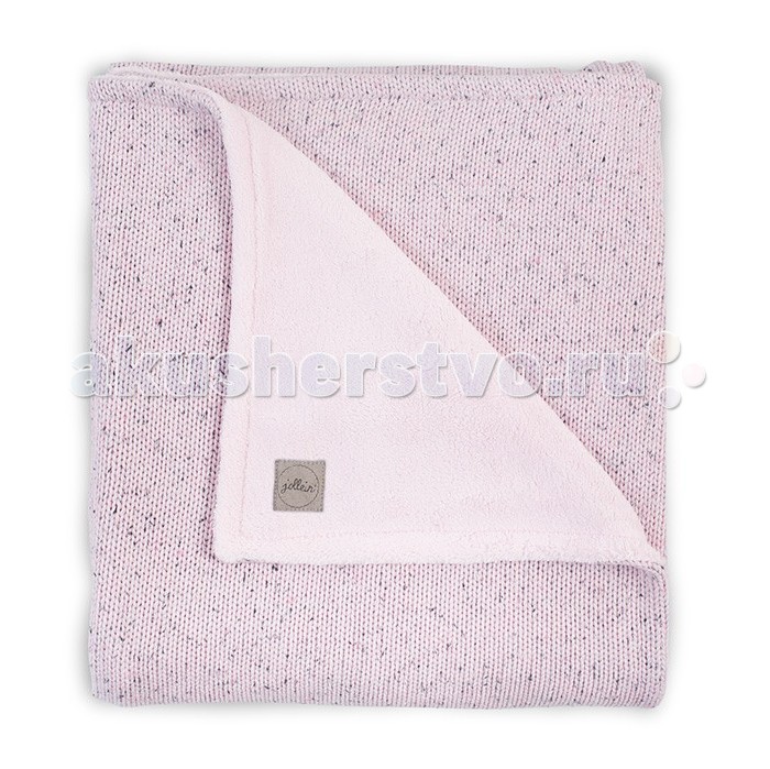 фото Плед Jollein Вязаный с мехом Confetti knit 75x100 см