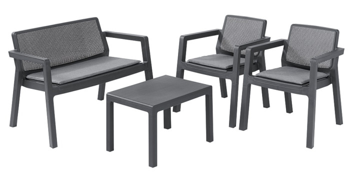 фото Keter комплект мебели emily patio set with cushions