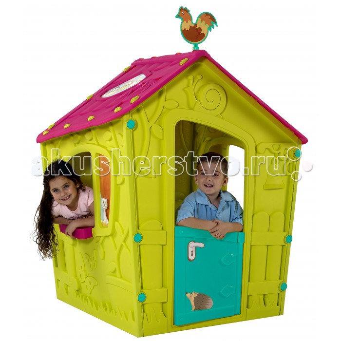 Keter Игровой домик Magic Play HouseИгровой домик Magic Play House Keter Игровой домик Magic Play HouseИгровой домик Magic Play HouseKeter Magic Play House - идеальное место дл игр вашего малыша. Благодар упрочненному гигиеничному пластику из современных материалов ркой расцветки, тот домик станет украшением как сада или двора, так и помещени. Домик легко собираетс, не выгорает на солнце и не боитс мороза. Замечательна игрова зона дл ваших детей. Компактна, но при том вместительна конструкци позволит увлеченно ребенку проводить врем. Красочный дизайн порадует глаз. Дл сборки не требуетс никаких инструментов, а сам процесс займет всего пару минут. Материалы: - долговечный пластик, устойчивый к выгорани Особенности: - рекомендуетс дл детей от 2-3-х лет - прочна конструкци - быстро собираетс и компактно складываетс - все лементы соединтс между собой специальными защелками и гайками, входщими в комплект - не требует специального инструмента дл сборки и разборки - удобный красивый вместительный домик дл веселой игры на свежем воздухе - ркие цвета и оригинальный дизайн - дверь открываетс как у настощего дома - подходит как дл одного малыша, так и дл коллективных игр. Общие размеры(дхшхв): 110х110х146 см Габариты в упаковке: 130x100x15 см Объем: 0.19 м3 Масса: 13 кг<br>