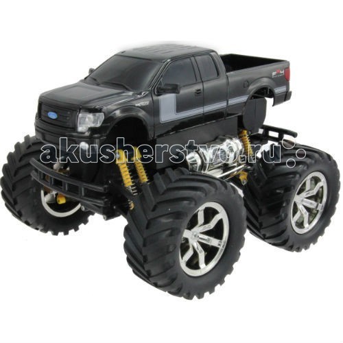 KidzTech 1:26 Ford F-150 радиоуправляемый1:26 Ford F-150 радиоуправляемый KidzTech 1:26 Ford F-150 радиоуправляемый1:26 Ford F-150 радиоуправляемыйKidzTech 1:26 Ford F-150 радиоуправляемый - мощный Ford F-150, один из самых продаваемых пикапов в Соединенных штатов, удерживавший звание первого в течение 30 лет с момента выпуска, теперь в ваших руках. Возьмите радиопульт и решайте, куда отправится ваше авто. Эта радиоуправляемая машинка имеет повышенную проходимость, которая позволяет ей игнорировать многие препятствия, благодаря огромным колесам. Ford F-150 выпущен известным брендом KidzTech, машинка вышла в серии Top Gear Big Foot. Ее мастштаб – 1:26 от реального. Новые модели радиоуправляемых автомобилей KidzTech могут подзаряжаться от сети, для этого в коробке есть адаптер и два аккумулятора. Но остается и старый принцип работы от батареек: вы можете оснастить вашу машинку четырьмя батарейками АА и одной – 9V, их придется приобретать самостоятельно.<br>