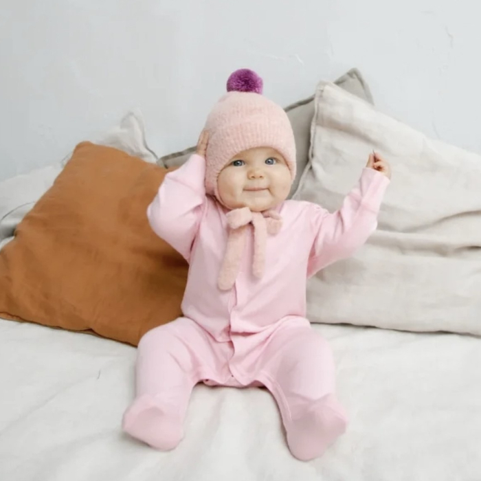 Airwool Комбинезон нательный с длинным рукавом детский на кнопках для новорожденных младенцев