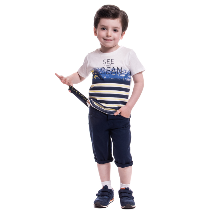 Cascatto  Комплект одежды для мальчика (футболка, бриджи, подтяжки) G-KOMM18