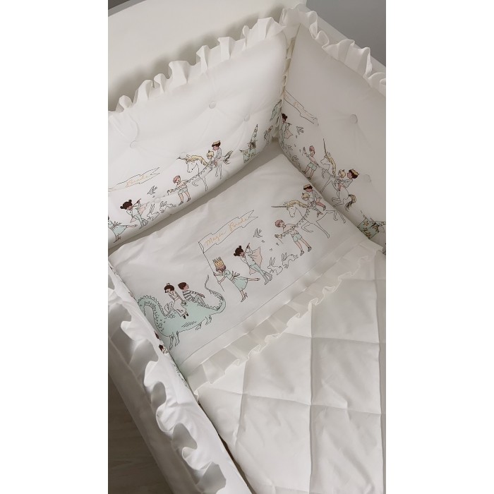 фото Бортик в кроватку krisfi парад для прямоугольной и овальной кроватки