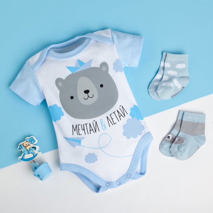 

Крошка Я Комплект (боди, носки) Little Bear, Комплект (боди, носки) Little Bear