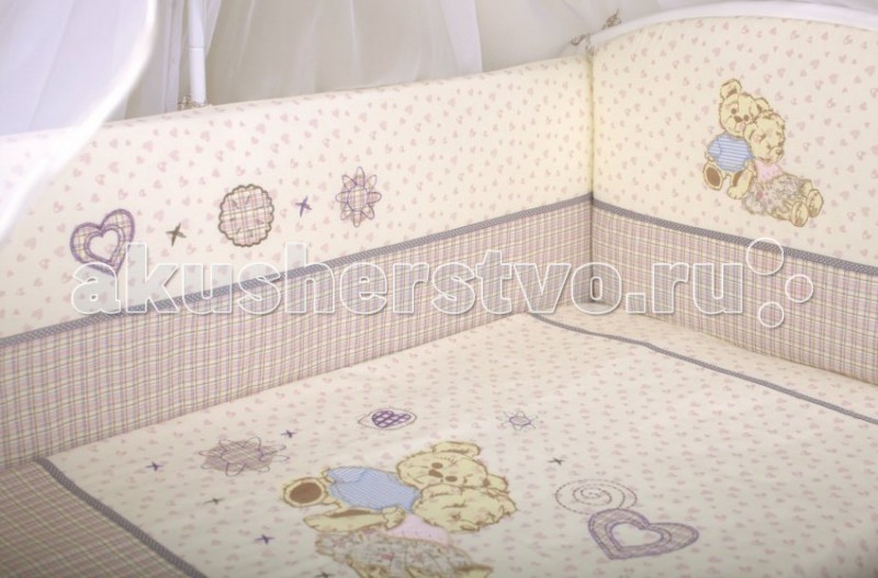 

Комплект в кроватку Lappetti Тедди (6 предметов)