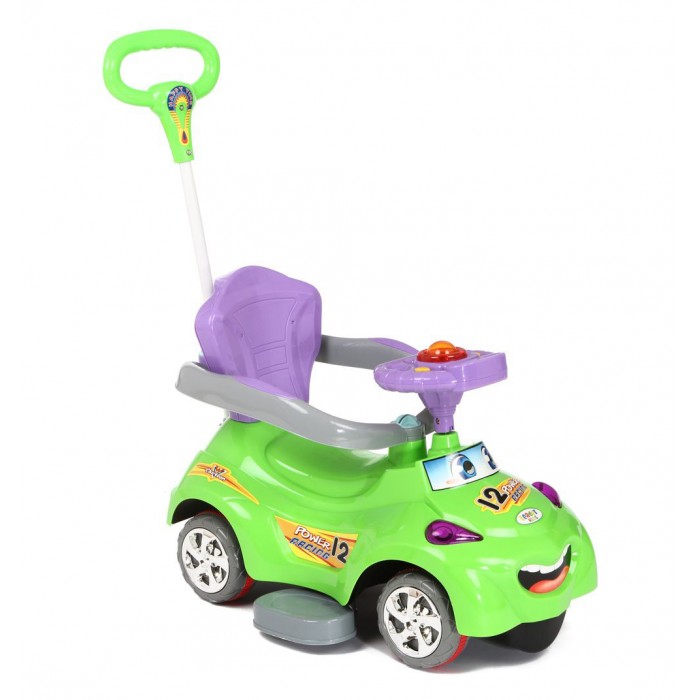 Каталка Leader Kids 88528852 Каталка Leader Kids 88528852Каталка Leader Kids 8852 предназначена для детей от 1 года до 5 лет. Особенности: Очаровательная машина с милыми глазками отлично подойдет для длительных познавательных прогулок в теплое время года. Каталка выполнена из ударопрочного пластика. Яркие цвета не потеряют насыщенность от солнечных лучей и от воды. Удобное сиденье с защитным поручнем - ограничителем. Высокая спинка позволяет откинуться и расслабиться. Для большего комфорта имеются по бокам широкие подножки. За сиденьем высокая ручка для родителей. Колеса пластиковые, широкие. Руль оборудован музыкальными и звуковыми сигналами. Максимальная нагрузка: 30 кг<br>