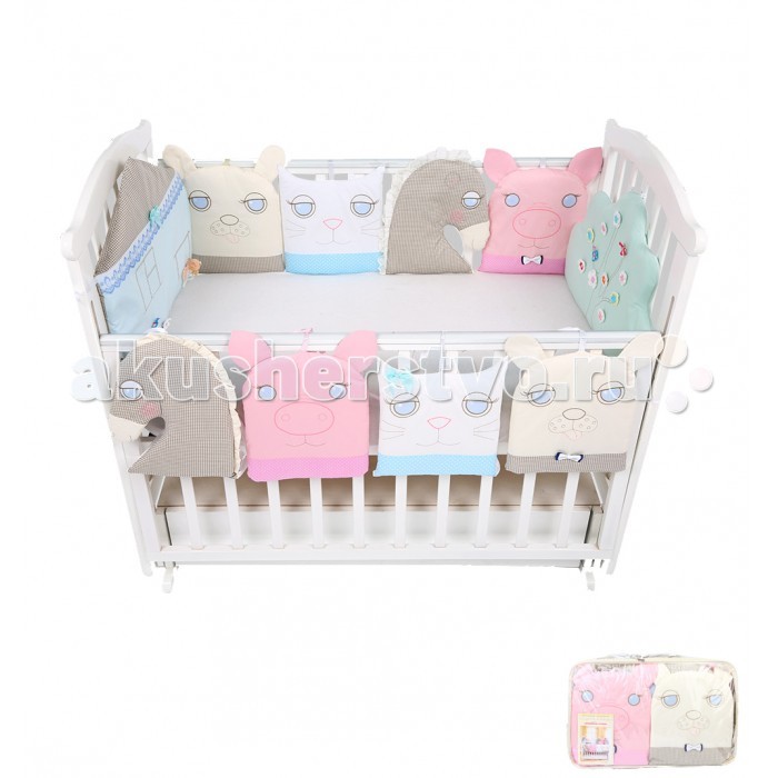

Бампер для кроватки Leader Kids Домашние животные