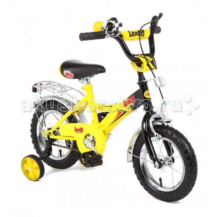 Велосипед двухколесный Leader Kids G12BD13G12BD13 Велосипед двухколесный Leader Kids G12BD13G12BD13Двухколесный велосипед Leader Kids для детей в возрасте от 2 до 4 лет. Благодаря съемным боковым колесам отлично подойдет для обучения катанию. Защита цепи и тормоз гарантируют стабильность и безопасную езду. Особенности: возрастная группа: от 2 до 4 лет передний тормоз: ободной механический колеса: надувные резиновые диаметр колес: 12 багажник клаксон(звонок) тренировочные колеса крылья<br>
