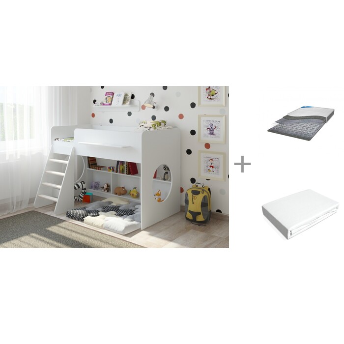 

Подростковая кровать Легенда 22.1 с матрасом Гармония снов Комфорт Д и простыней на резинке RoomIRoom, 22.1 с матрасом Гармония снов Комфорт Д и простыней на резинке RoomIRoom