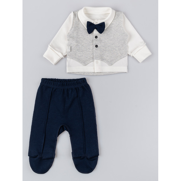 Комплекты детской одежды Лео Комплект для мальчика Джентльмен (кофточка и ползунки)