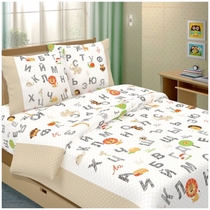 

Постельное белье Letto 1.5 спальное Алфавит (3 предмета), 1.5 спальное Алфавит (3 предмета)