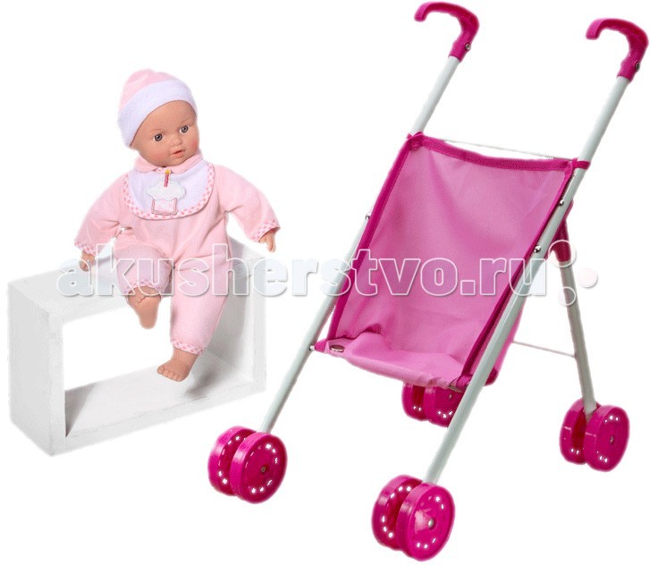 

Loko Toys Кукла Tiny Baby 30 см с коляской