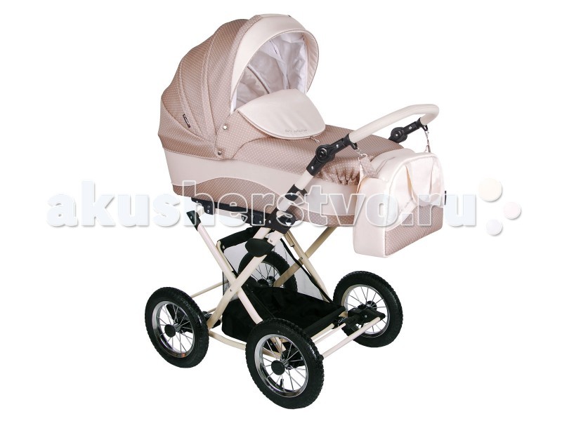 Коляска Lonex Carrozza 2 в 1Carrozza 2 в 1 Коляска Lonex Carrozza 2 в 1Carrozza 2 в 1Коляска Lonex Carrozza по своим функциональным характеристикам продумана до мелочей и усовершенствована согласно последним техническим и дизайнерским разработкам. Новые экологически чистые сертифицированные итальянские материалы, используемые в ее производстве, являются прочными, долговечными и весьма просты в уходе. Алюминиевая рама облегчает конструкцию коляски, а возможность регулировки ручки по высоте, создает дополнительный комфорт родителям. Кожаные ремни амортизации и регулировка жесткости подвески гарантируют спокойный и безмятежный отдых малыша на прогулке. Большие надувные колеса позволят Вам прогуливаться в любую погоду и в любое время года, независимо от качества дорожного покрытия Вы будите чувствовать себя уверенно и безопасно. Люлька коляски имеет специальную кожаную ручку на капюшоне, которая облегчает переноску малыша, и выполнена из чистейшего 100% хлопка. Все съемные тканевые элементы этой модели можно стирать или же чистить. Предусмотрена в коляске и регулировка положения спинки и подголовника люльки, а также подножки, чтобы любознательный малыш смог передохнуть и набраться сил и энергии. Особенности: Регулировка высоты ручки Регулировка наклона спинки Регулировка наклона капюшона Регулировка наклона подножки Окошко в капюшоне<br>
