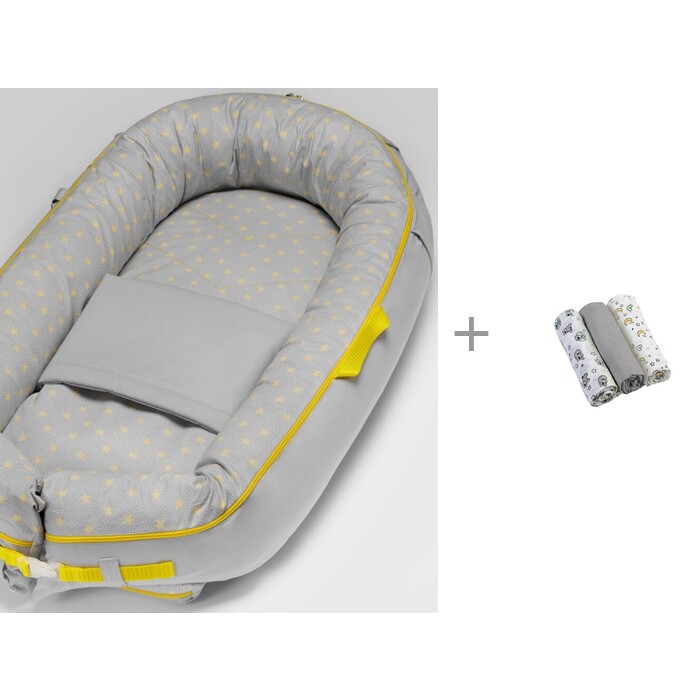 

Loombee Кокон-гнездышко для новорожденных BN-0021 и набор пеленок BabyOno (муслин), Кокон-гнездышко для новорожденных BN-0021 и набор пеленок BabyOno (муслин)