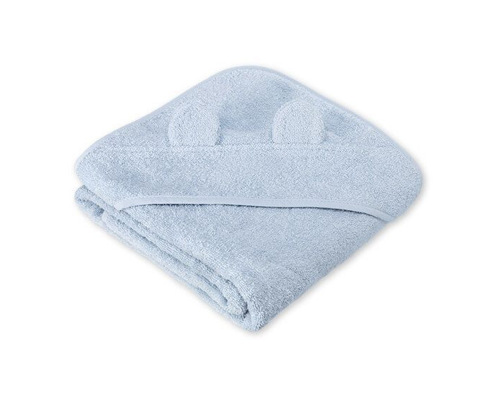 фото Lukno полотенце с капюшоном с ушками 100х100 см