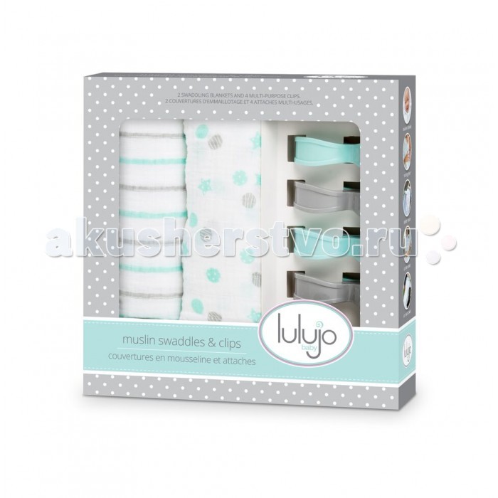 Lulujo Набор муслиновых простынок 2 шт. с клипсами 4 шт. 120х120Набор муслиновых простынок 2 шт. с клипсами 4 шт. 120х120 Lulujo Набор муслиновых простынок 2 шт. с клипсами 4 шт. 120х120Набор муслиновых простынок 2 шт. с клипсами 4 шт. 120х120Набор муслиновых простынок 2 шт. с клипсами 4 шт. Используйте муслиновые пелёнки в качестве накидки для коляски во время прогулок или для автокресла. Подходящие по цвету клипсы помогут прочно закрепить пелёнку, чтобы защитить сон вашего малыша. В наборе 2 пелёнки и 4 зажима.<br>