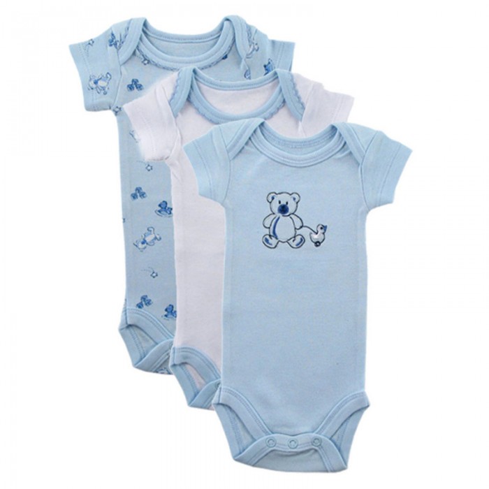 Боди и песочники Luvable Friends Комплект Боди короткий рукав 3 шт. 69005 боди luvable friends боди озорная девчонка