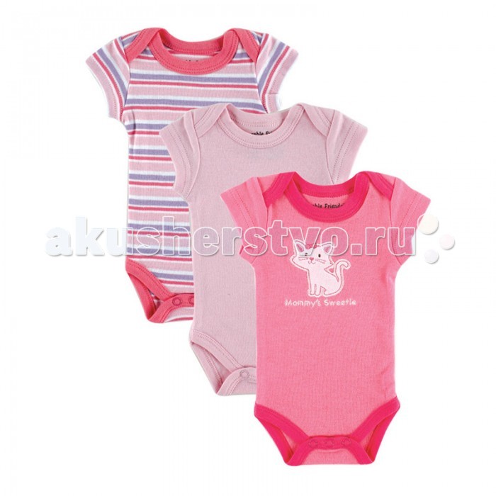Luvable Friends Комплект Боди короткий рукав 3 шт. 69008