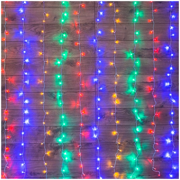 фото Neon-Night Электрогирлянда Светодиодный дождь 144 лампы 150х150 cм