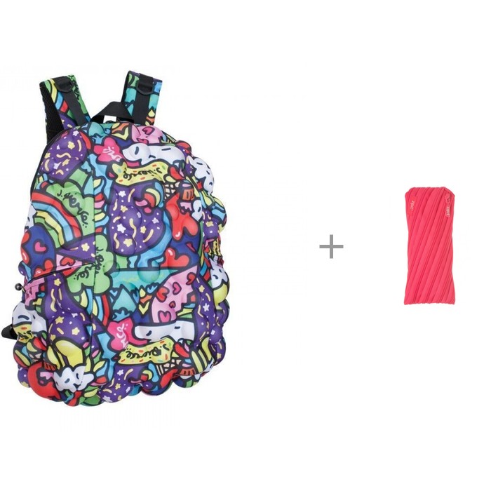 

MadPax Рюкзак Blok Full Artipacks heart to hear с пеналом-сумочкой Zipit Neon Pouch, Рюкзак Blok Full Artipacks heart to hear с пеналом-сумочкой Zipit Neon Pouch